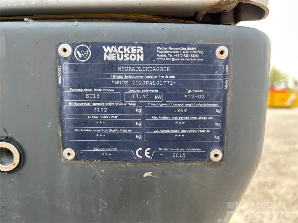Wacker Neuson ET 18 VDS Minigrävare < 7t