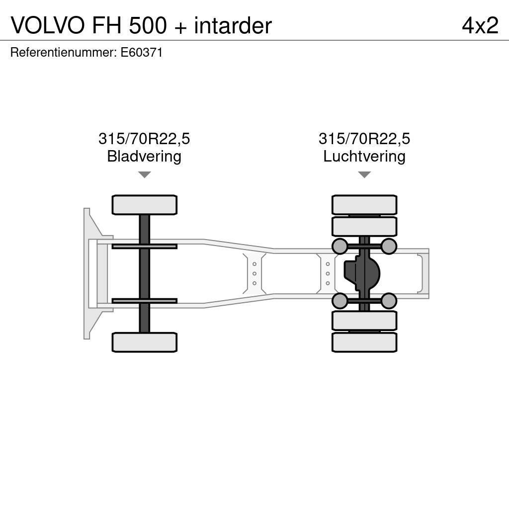 Volvo FH 500 + intarder Dragbilar