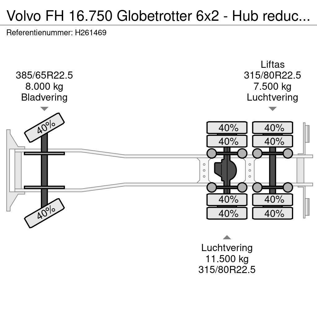 Volvo FH 16.750 Globetrotter 6x2 - Hub reduction - EEV - Chassier