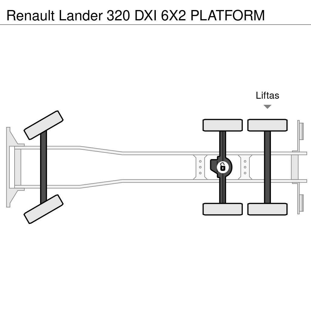Renault Lander 320 DXI 6X2 PLATFORM Flakbilar