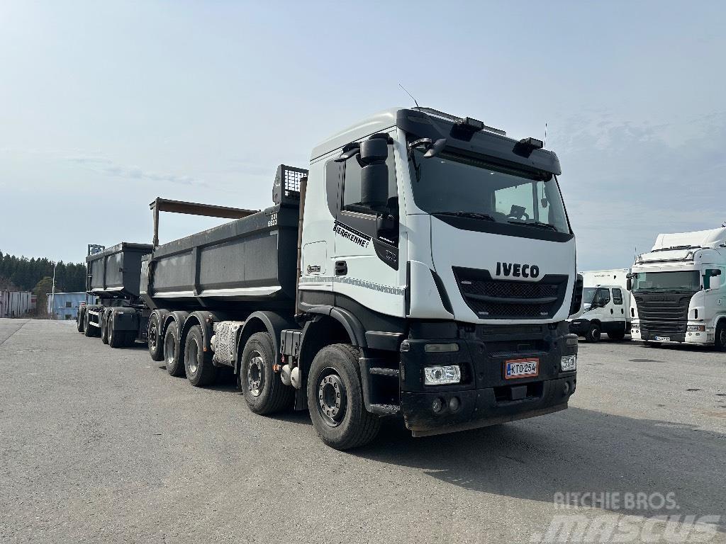 Iveco X-WAY 570 10x4 76t. Yhdistelmä Tipper trucks