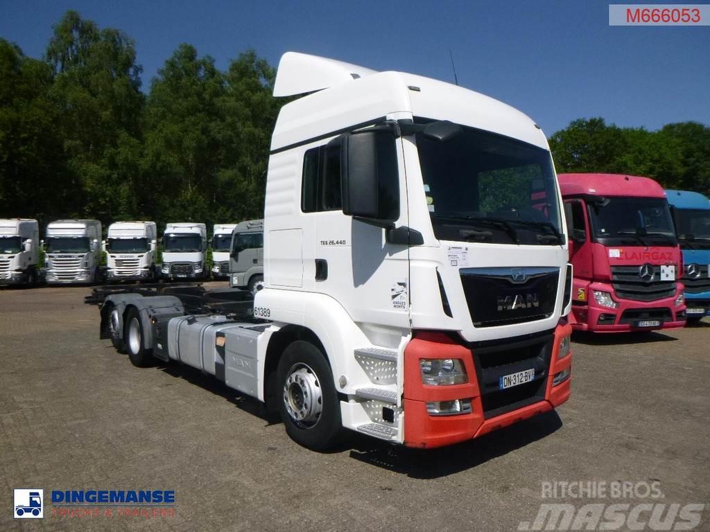 MAN TGS 26.440 6X2 Euro 6 container chassis 20 ft Chassier