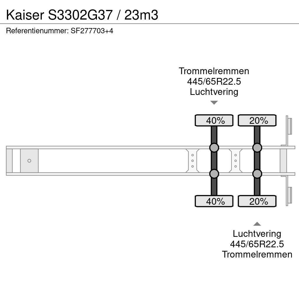 Kaiser S3302G37 / 23m3 Tipptrailer