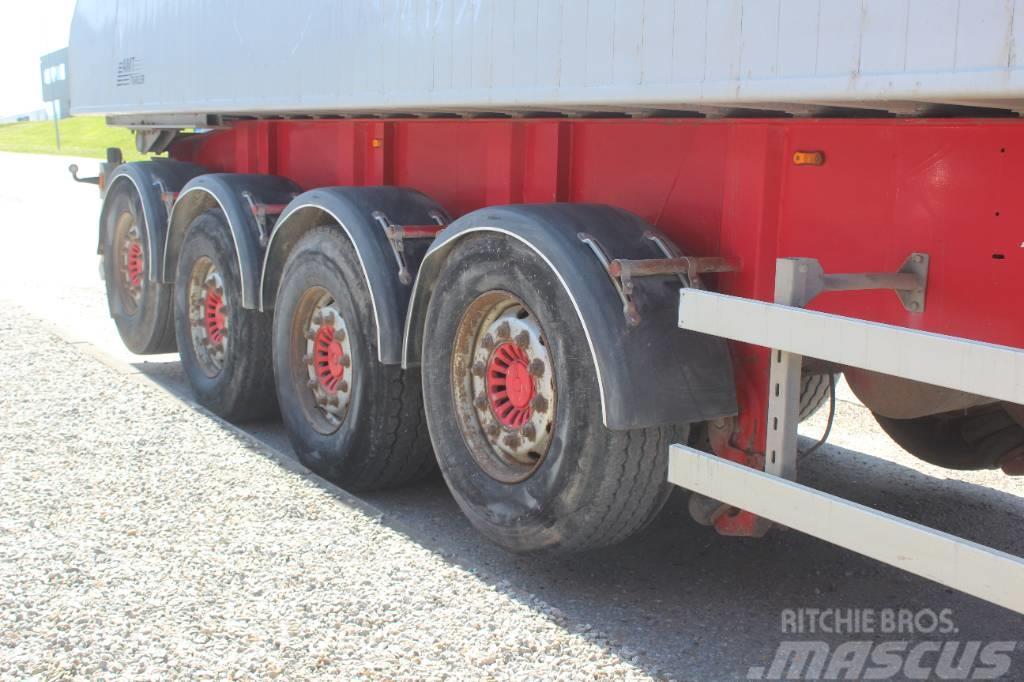AMT TG400 4 akslet 36 m3 tip trailer med plast. Tipper semi-trailers