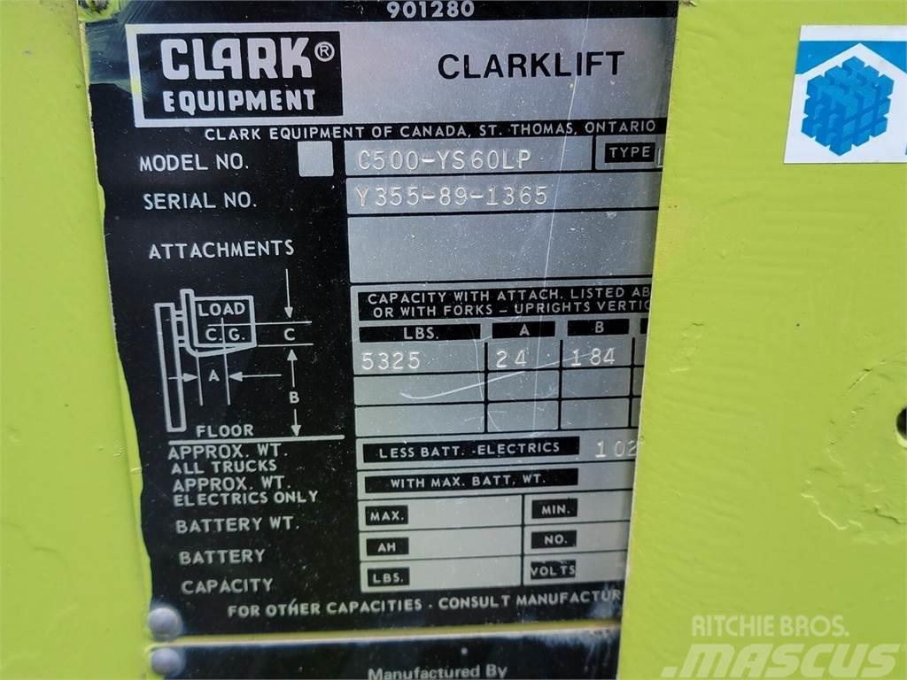 Clark C500-YS60LP LPG trucks