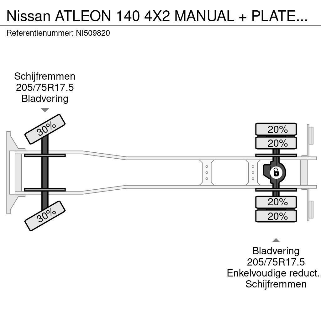 Nissan ATLEON 140 4X2 MANUAL + PLATEAU + WINCH MET REMOTE Recovery vehicles