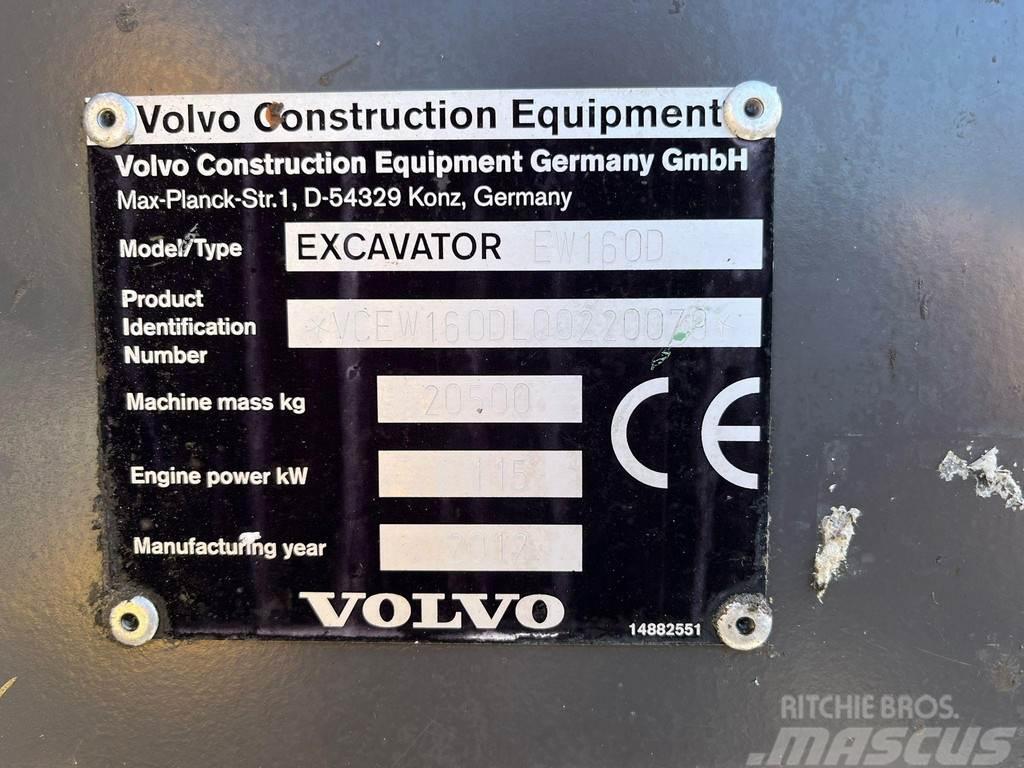 Volvo EW 160 D AC / CENTRAL LUBRICATION Wheeled excavators