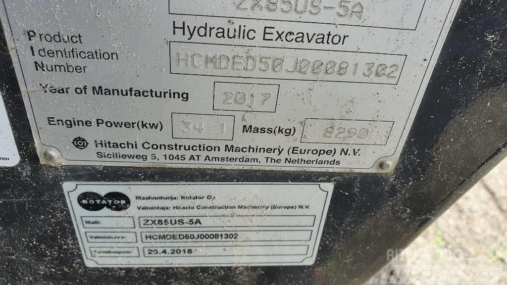 Hitachi ZX85US-5A Long reach excavators