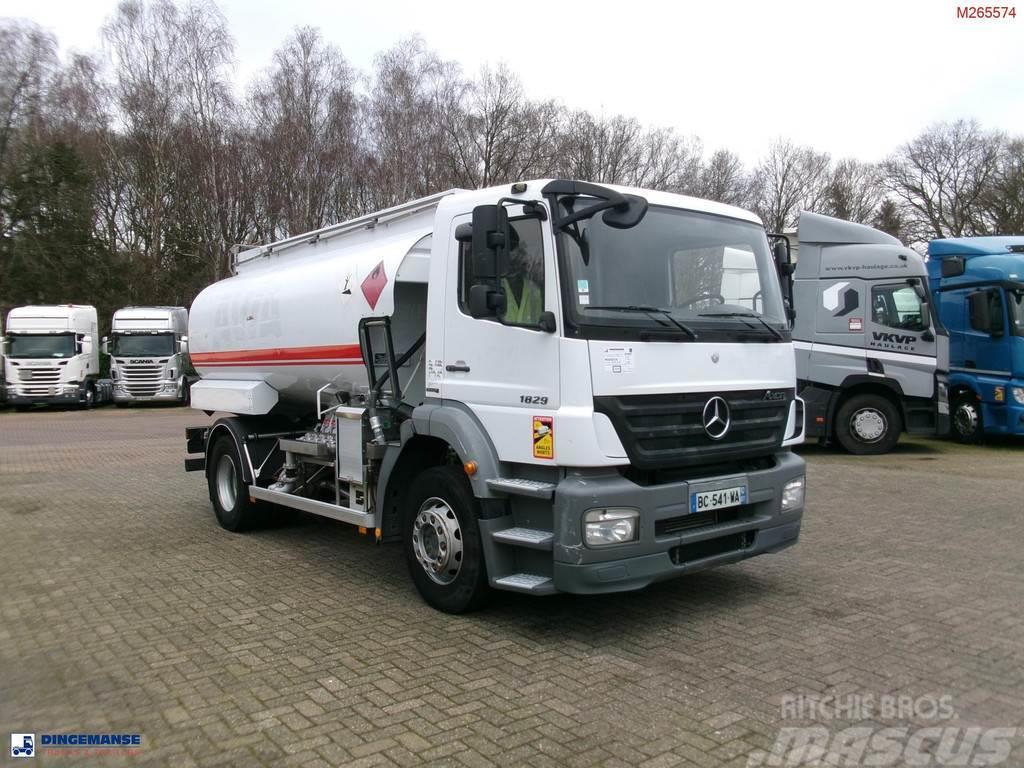 Mercedes-Benz Axor 1829 4x2 steel fuel tank 13 m3 / 5 comp / ADR Tanker trucks