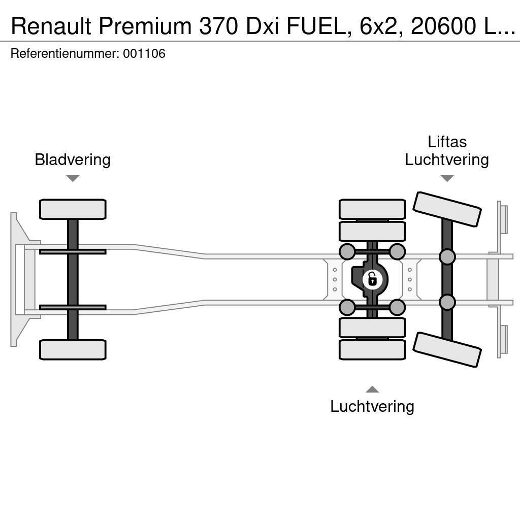 Renault Premium 370 Dxi FUEL, 6x2, 20600 Liter, 6 Comp, Re Tanker trucks