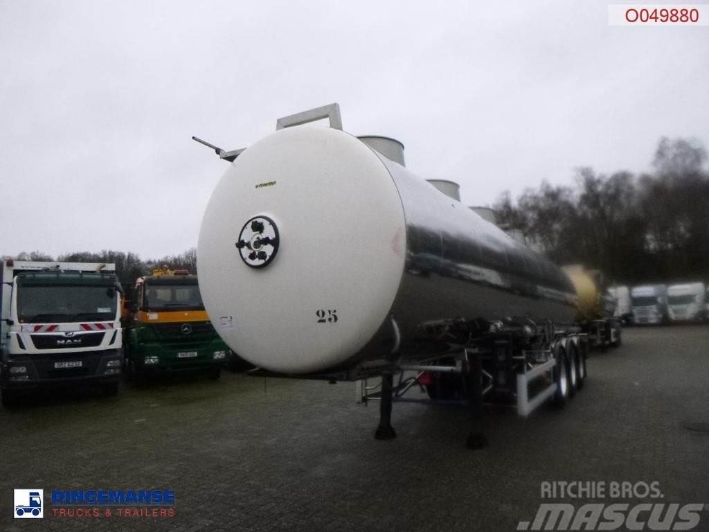 Magyar Chemical tank inox L4BH 33.5 m3 / 1 comp / ADR 24/ Tanker semi-trailers