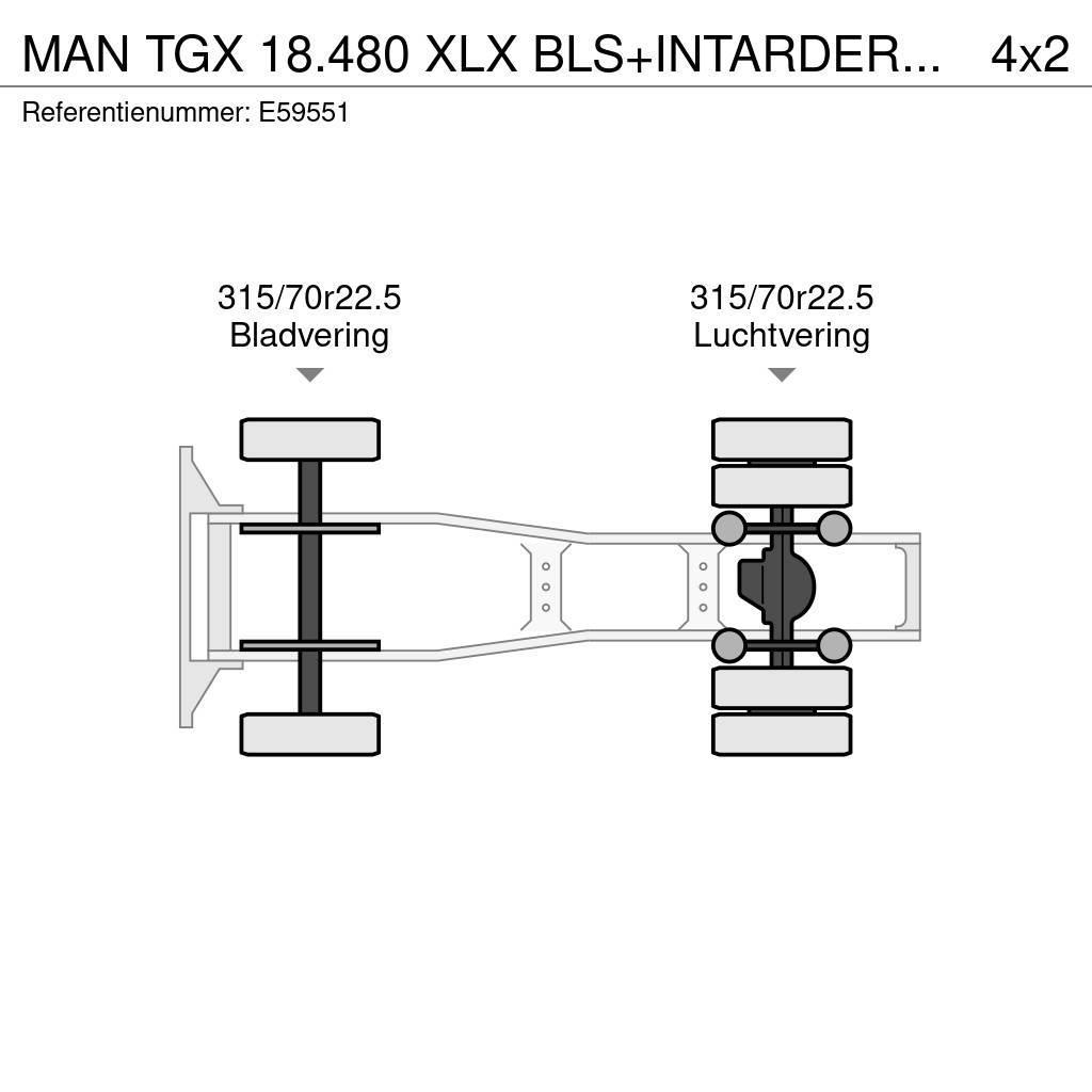 MAN TGX 18.480 XLX BLS+INTARDER+E5 Tractor Units
