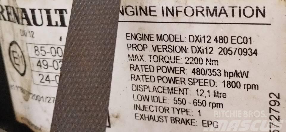 Renault Magnum 480 DXI Engines
