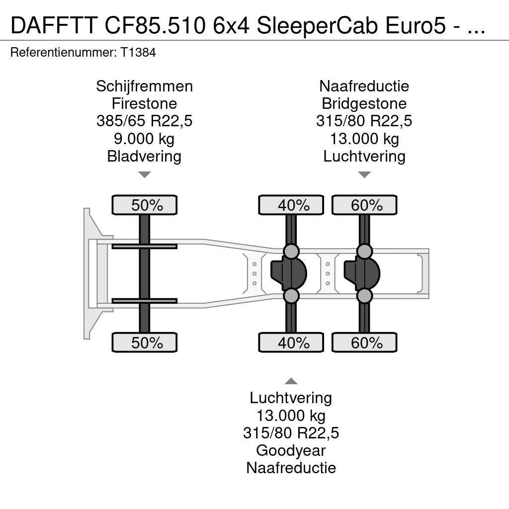 DAF FTT CF85.510 6x4 SleeperCab Euro5 - 189.000km Orig Tractor Units