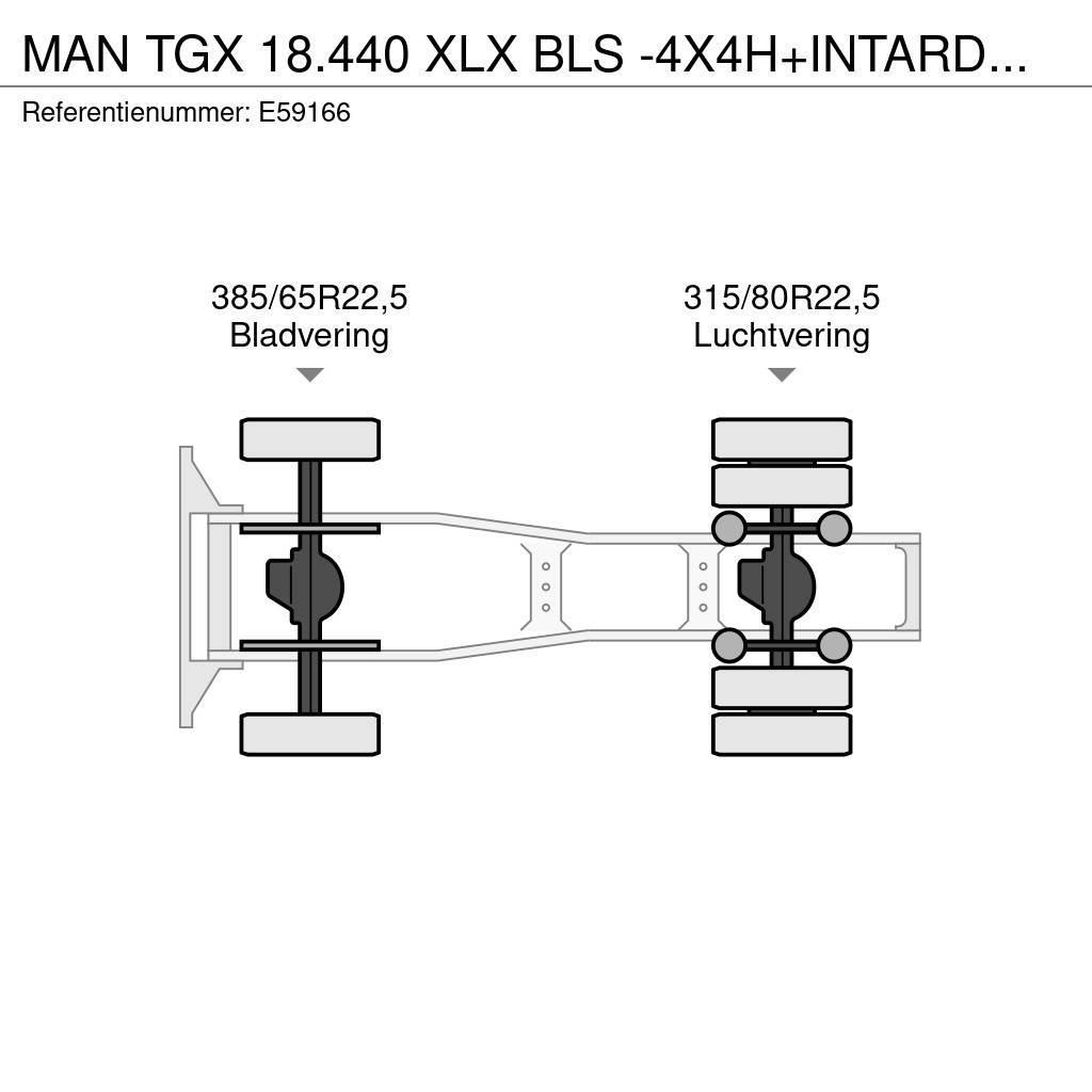 MAN TGX 18.440 XLX BLS -4X4H+INTARDER+HYDR. Tractor Units