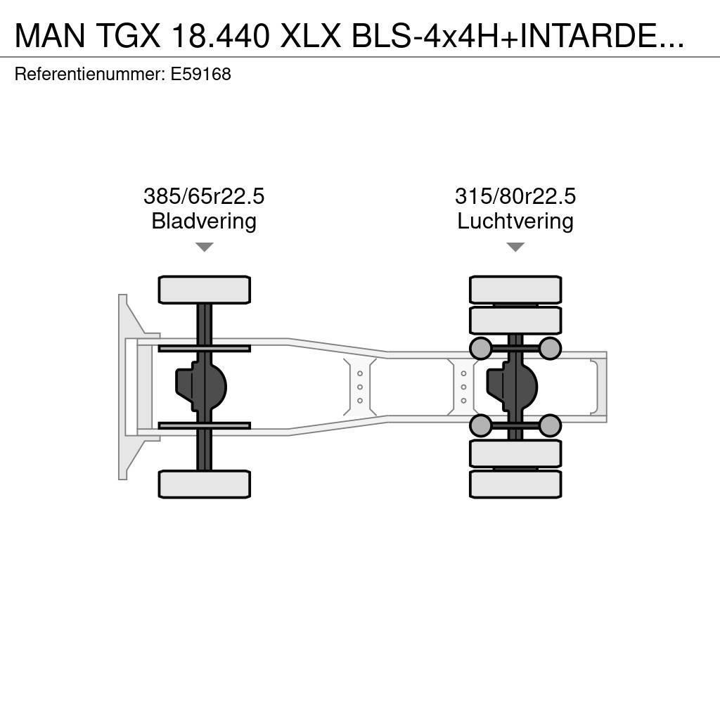 MAN TGX 18.440 XLX BLS-4x4H+INTARDER+HYDR. Tractor Units