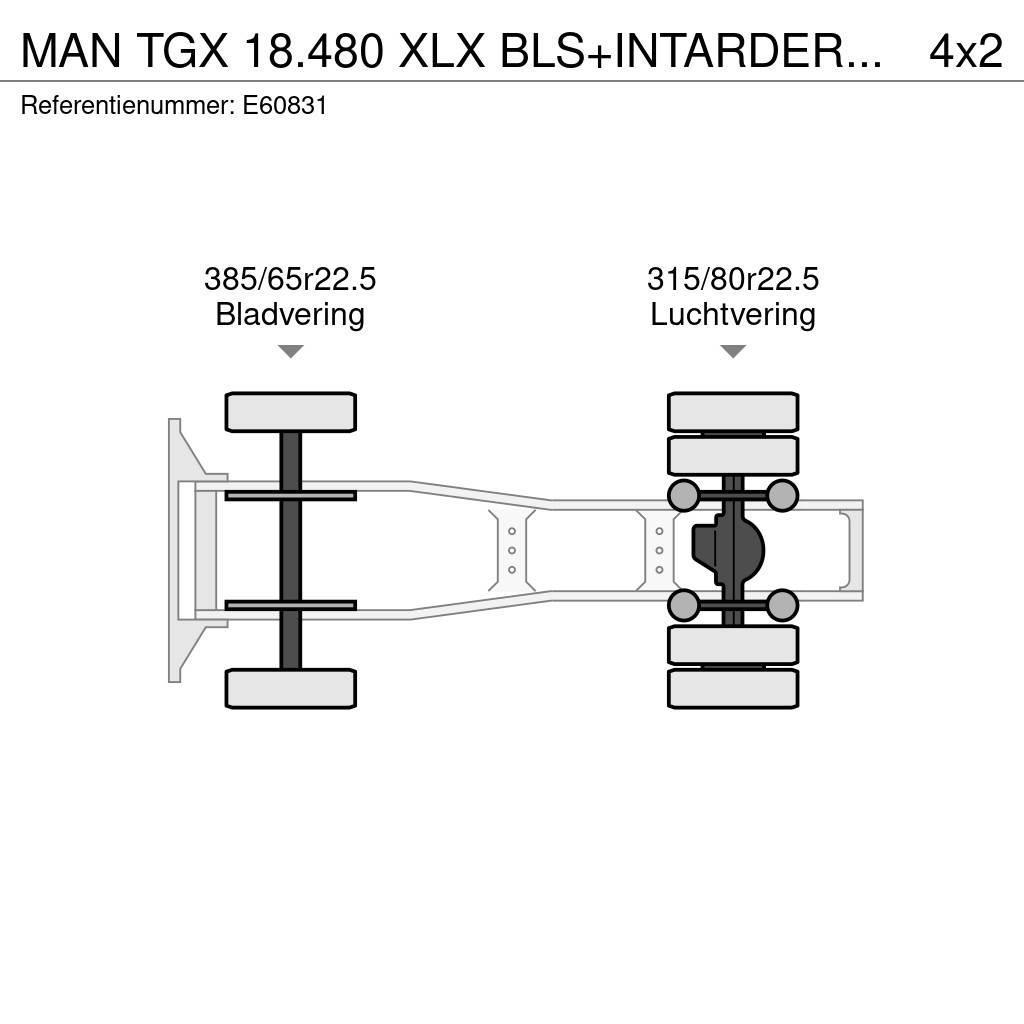 MAN TGX 18.480 XLX BLS+INTARDER+HYDR.+E6 Tractor Units