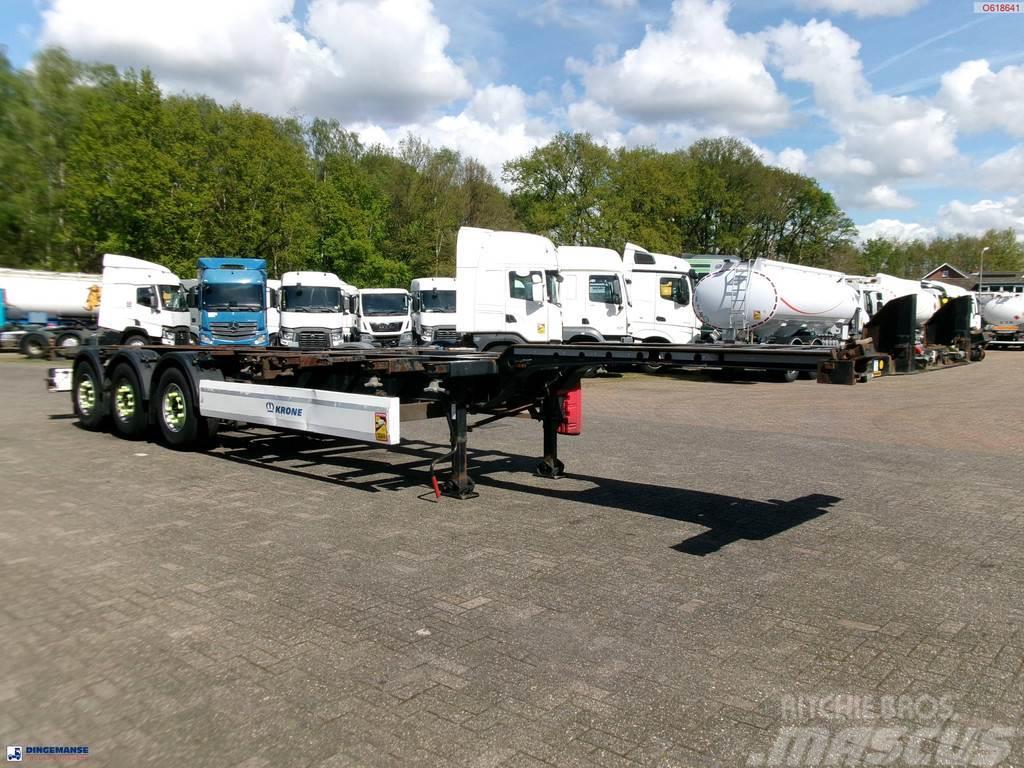 Krone 3-axle container trailer 20-30-40-45 ft DA08LNA Containerframe semi-trailers