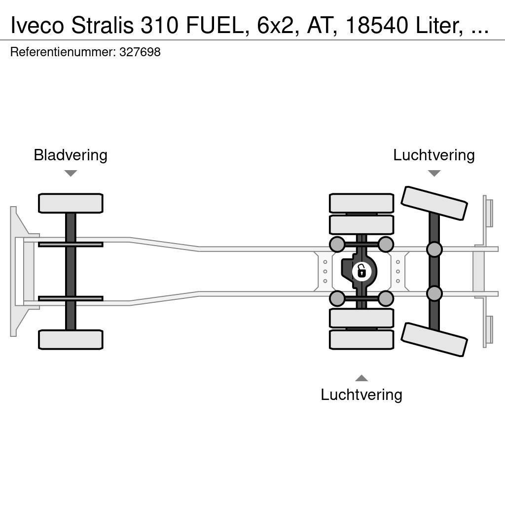 Iveco Stralis 310 FUEL, 6x2, AT, 18540 Liter, 5 Comp, Ma Tanker trucks