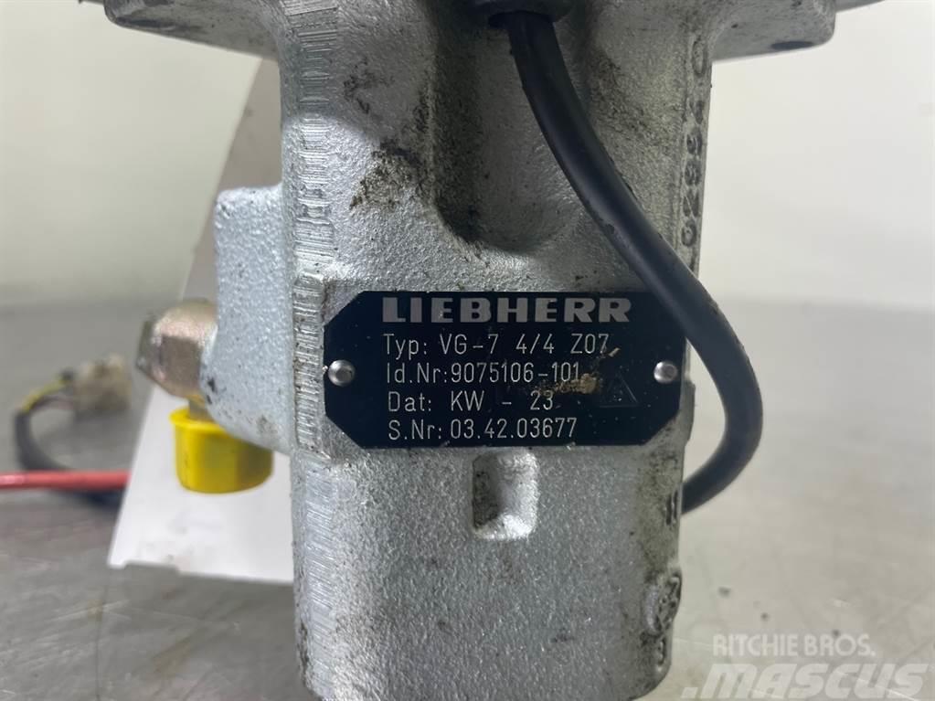 Liebherr A316-9075106/9200621-Servo valve/Servoventil Hydraulics