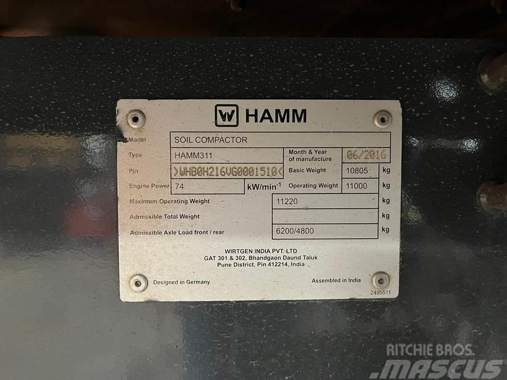 Hamm 311 Soil Compactor - No CE / Solely for export out Single drum rollers