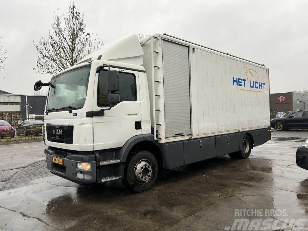 MAN TGM 15.250 4X2 - EURO 5 - ONLY 83.192 KM + BOX 6,5 Box body trucks