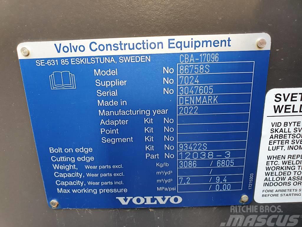 Volvo Rehandlingskopa 7,2 m3 Redskapsinfäst, CBA-17096 Buckets