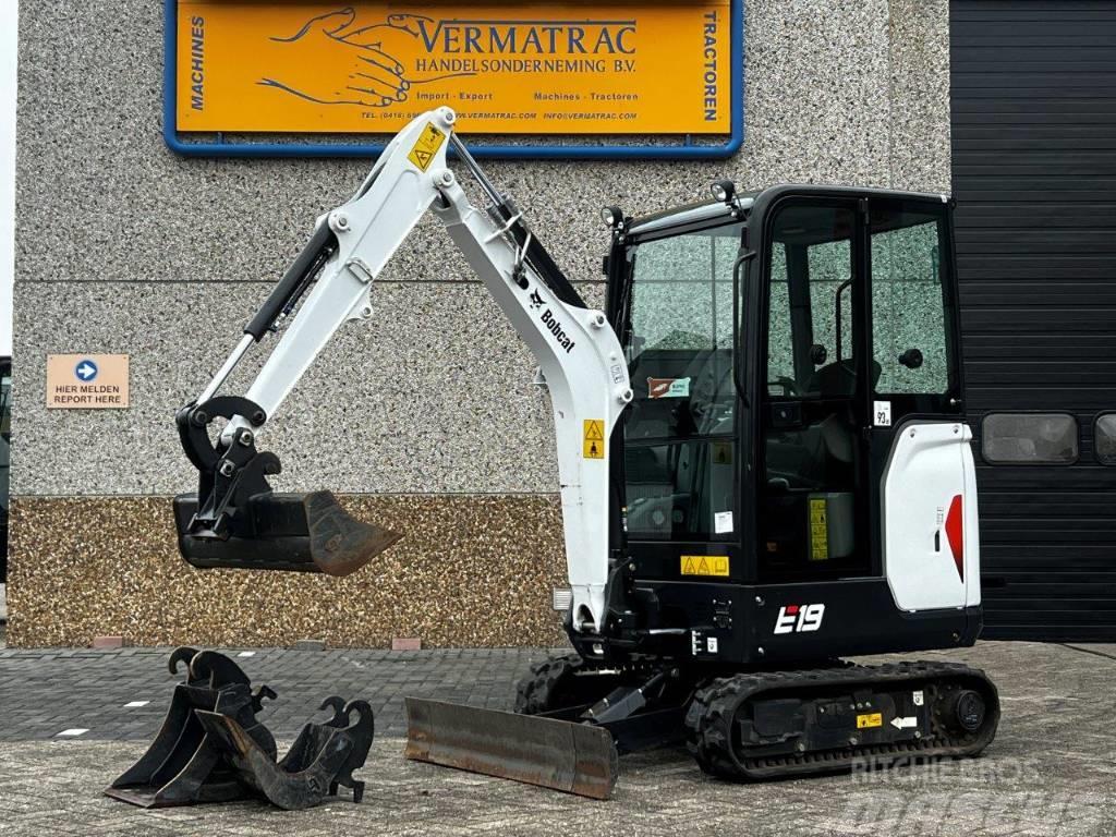 Bobcat E19, 2022, 94 heures, 3 godet! Mini excavators < 7t (Mini diggers)