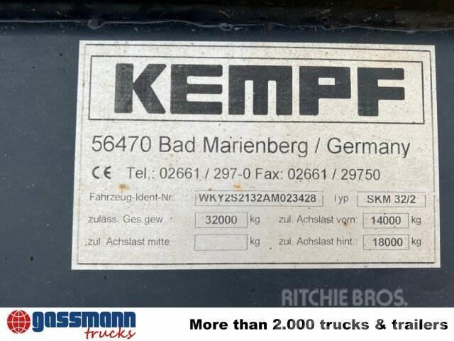 Kempf SKM 32/2 Stahlmulde ca. 23m³, Liftachse, Tipper semi-trailers