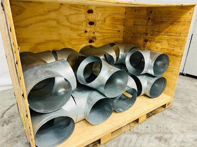 Quantity of (15) 14 in T-Shape Galvanized Duct Pip Heating and thawing equipment