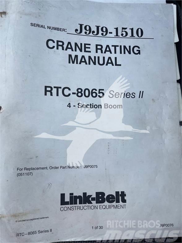 Link-Belt RTC-8065 II Rough terrain cranes
