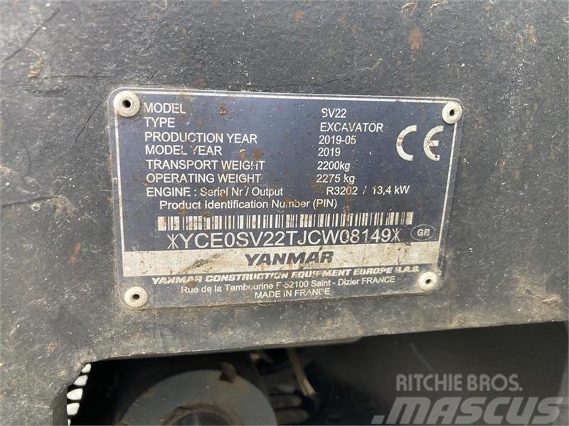 Yanmar SV22 Mini excavators < 7t (Mini diggers)