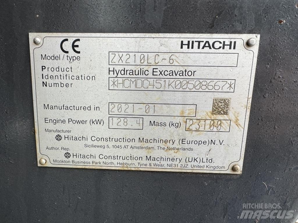 Hitachi ZX 210 LC-6 Bandgrävare