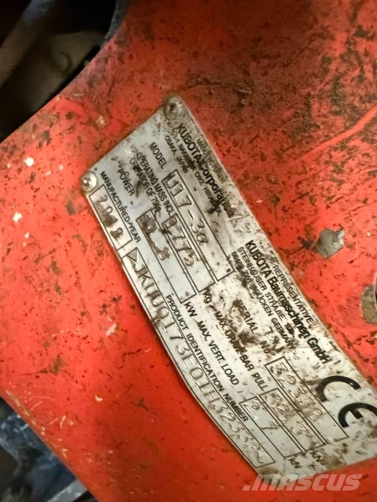 Kubota U 17-3 Minigrävare < 7t