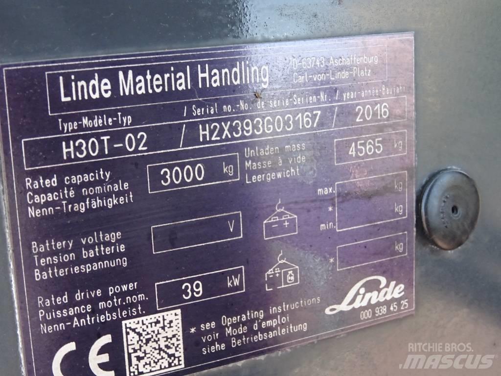 Linde H30T-02 Gasolmotviktstruckar