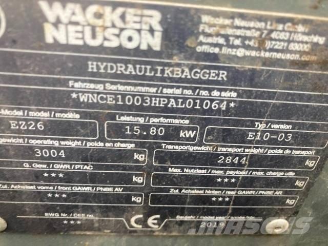 Wacker EZ26 Minigrävare < 7t