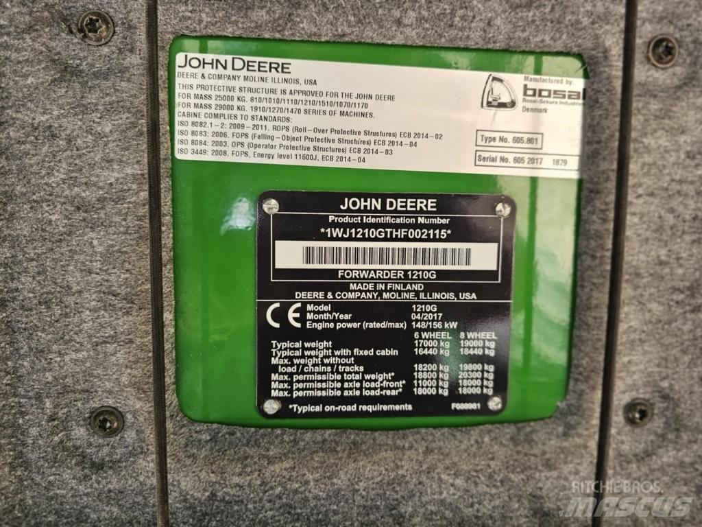 John Deere 1210 G Skördare