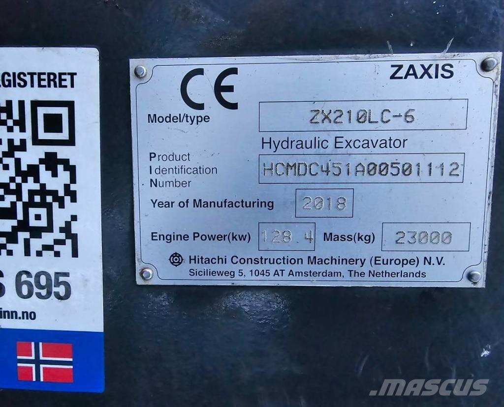 Hitachi ZX 210 LC-6 Bandgrävare