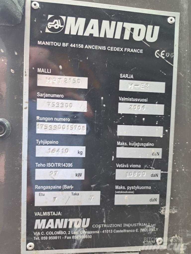 Manitou MRT 2150 Teleskoplastare
