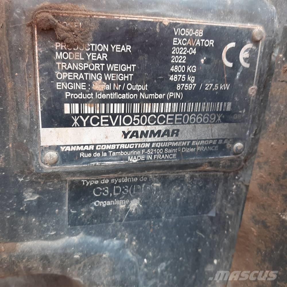 Yanmar Vio 50 Minigrävare < 7t