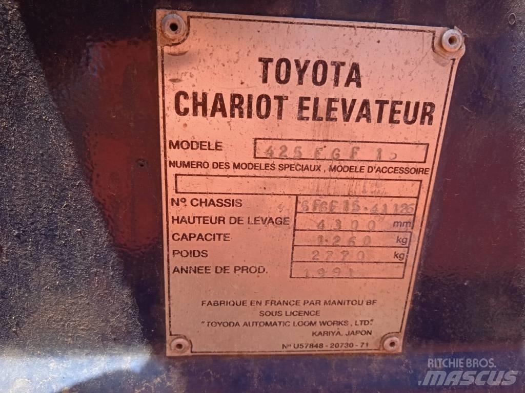 Toyota 42-5FGF15 Gasolmotviktstruckar