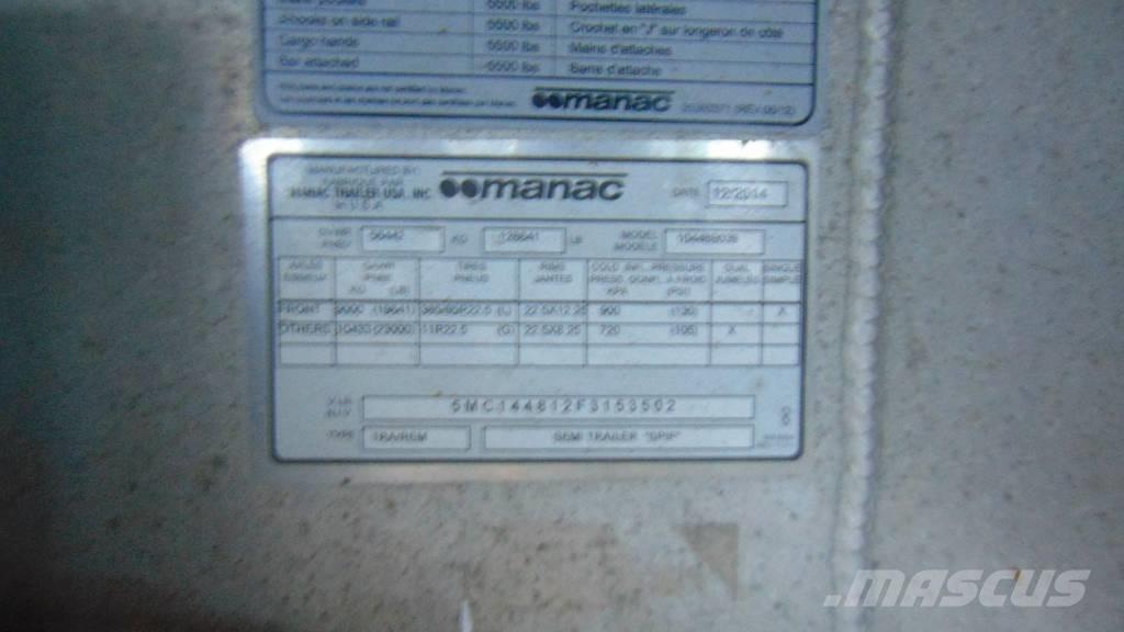 Manac Flatbed Flaksläp