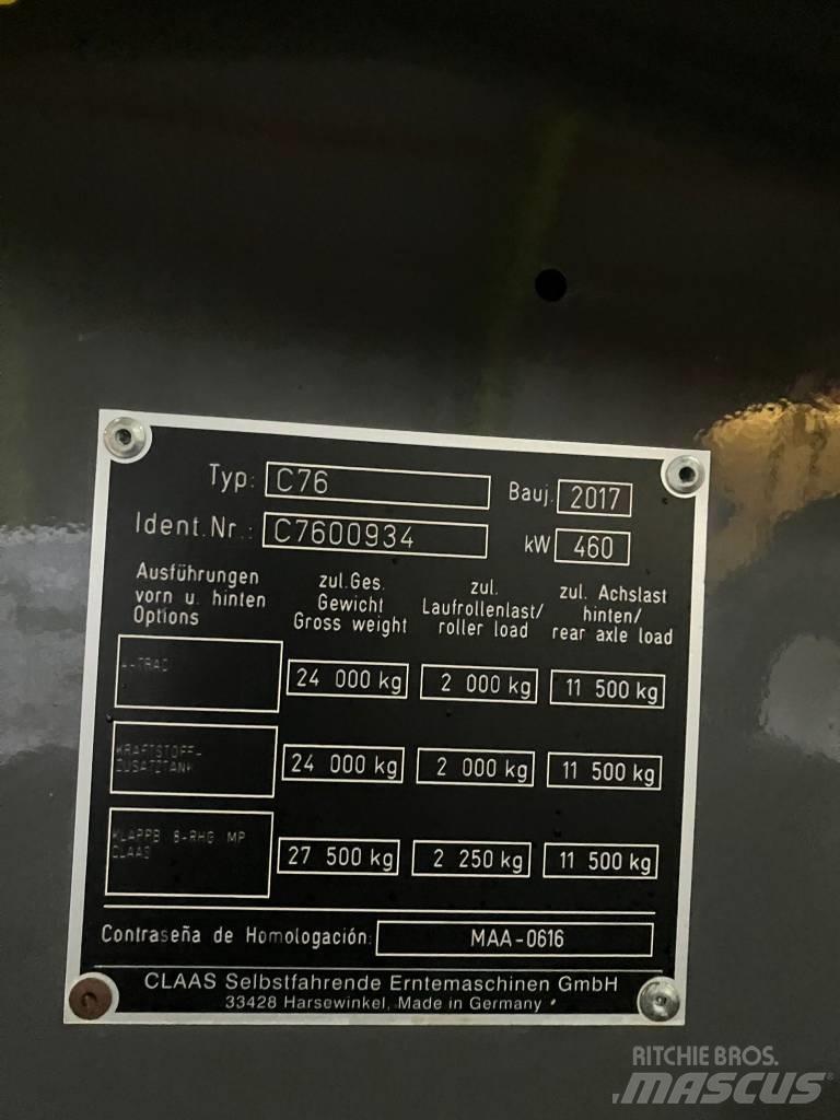 CLAAS LEXION 780 TT Skördetröskor