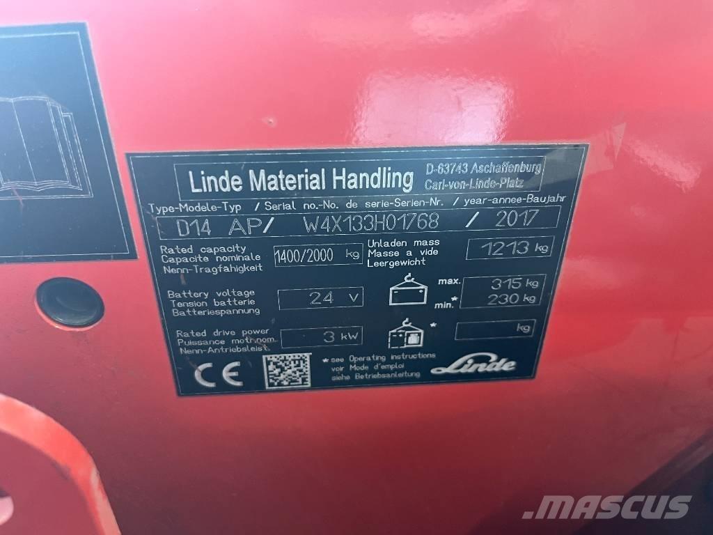 Linde D 14 AP Staplare