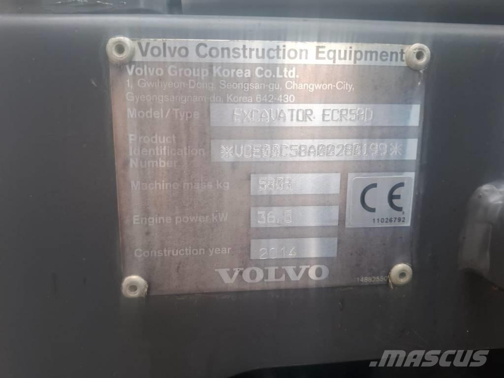 Volvo ECR 58 D Minigrävare < 7t
