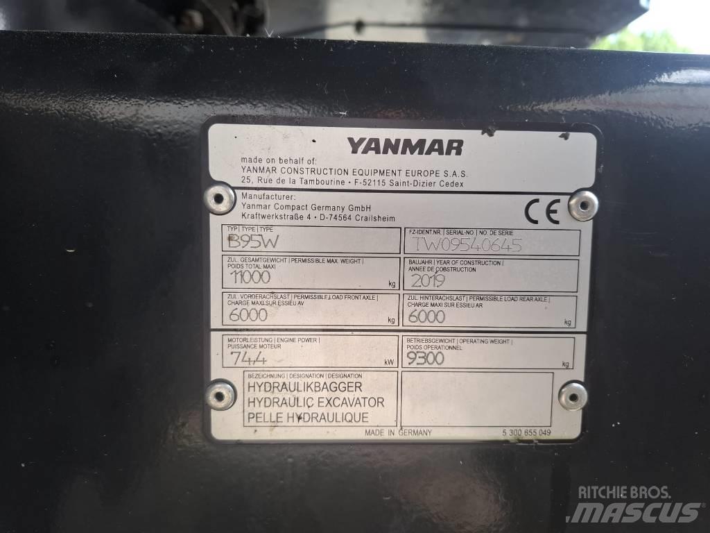 Yanmar B 95 W Hjulgrävare