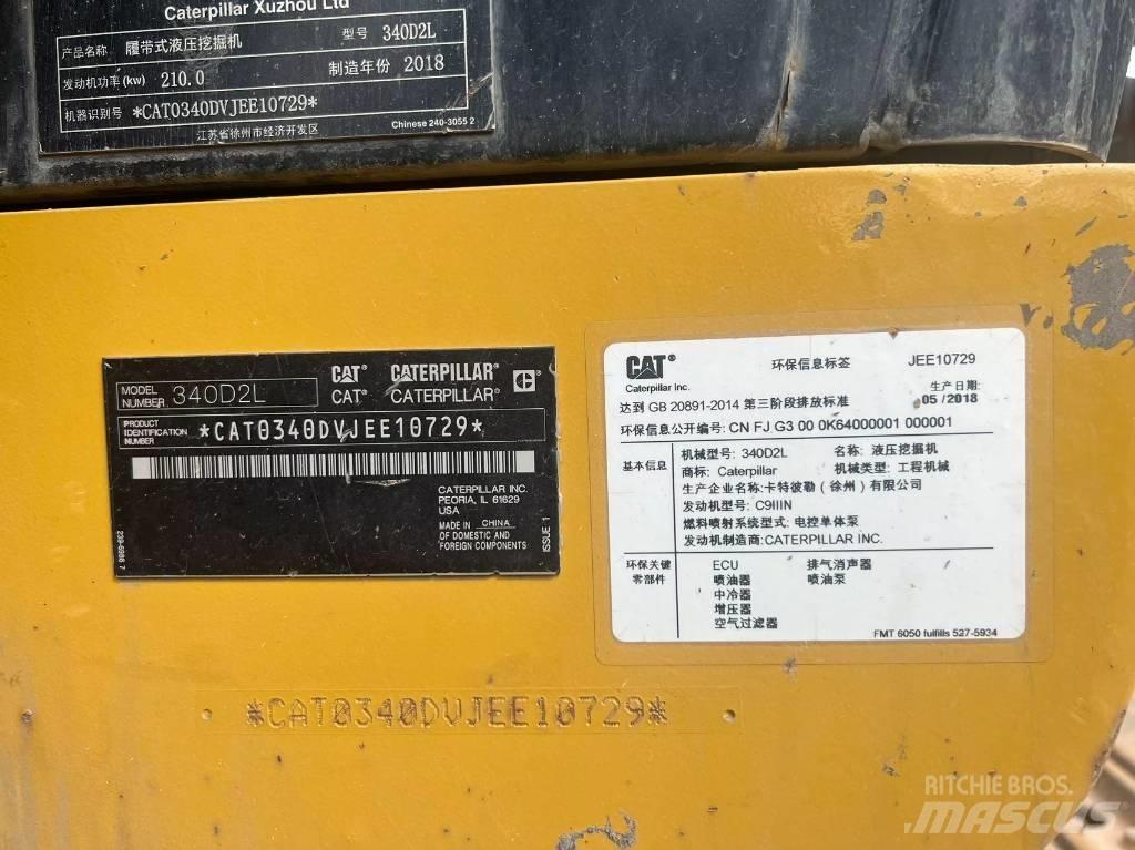CAT 340D2L Bandgrävare