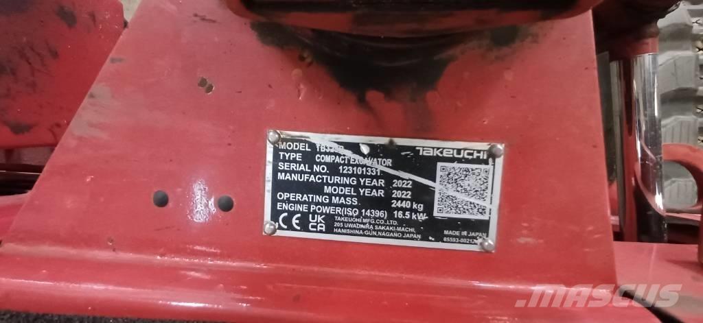 Takeuchi TB 325 R Minigrävare < 7t
