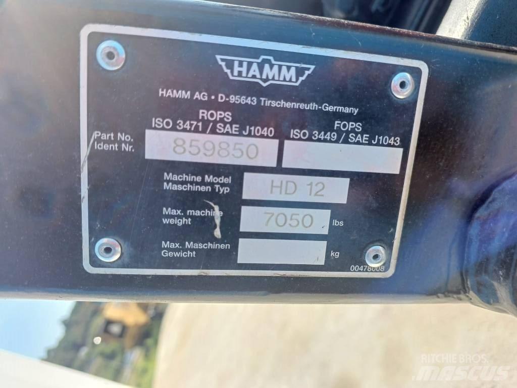 Hamm HD 12 Tvåvalsvältar