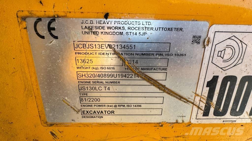 JCB JS 130 LC Bandgrävare